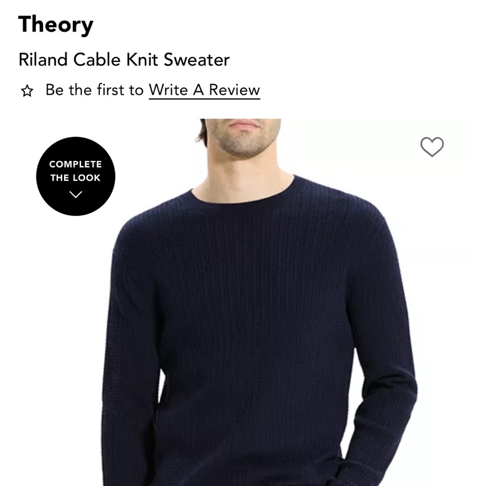 Theory Riland Ribbed Sweater - Maroon - Size L - Picture 3 of 4